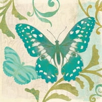 Marmont Hill Teal Butterfly slika Print na platnu