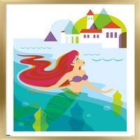 Disney Mala sirena - Ariel sa zidnim posterom za dvorcu, 14.725 22.375 uokviren