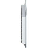 Ekena Millwork 26 W 28 H vrhunski gornji Zabatni otvor: funkcionalan, PVC Zabatni otvor w 1 4 ravni okvir ukrasa