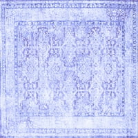Ahgly Firma Machine Persing Trgovine Perzijski plavi Tradicionalni prostirke, 7 'Trg