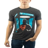 Muška Dc Comics Superman superheroj telefonski štand grafički T-shirt