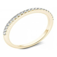 1 6ct TDW Diamond 10k vjenčani prsten od žutog zlata