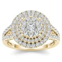 Imperial 1ct TDW dijamantski verenički prsten od 10k žutog zlata
