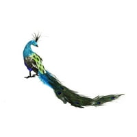 23,5 kraljevski paun plava i zelena sa zatvorenim repnim perjem paun Božićni ukras
