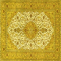 Ahgly Company Machine Persible Pravokutnik Perzijske žute tradicionalne prostirke, 6 '9 '