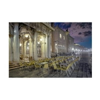 Alan Blaustein 'Piazza San Marco Sunrise 18' Canvas Art