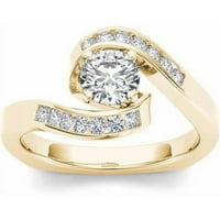 Carat T. W. Diamond Classic Bypass 14kt zaručnički prsten od žutog zlata