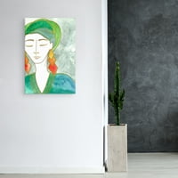 Zelena djevojka od Melisse Jolley Canvas Art Print