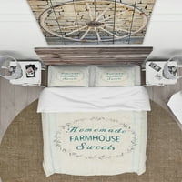 Designart' Farmhouse Florals VIII ' Set pokrivača za seosku kuću