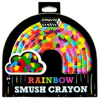Smarts & Crafts Rainbow Smush Crayon, Art & Craft kompleti za dječake i djevojčice, djecu, brojanje