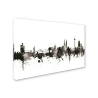 Zaštitni znak likovne umjetnosti 'Köln Njemačka Skyline I' platnena Umjetnost Michaela Tompsetta