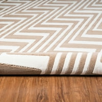 Kolekcija tepiha tepiha od linijske kuće, bjelokosti i bež, 5.25 '7'
