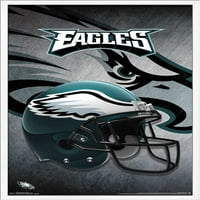Philadelphia Eagles-Zidni Poster Za Kacigu, 22.375 34