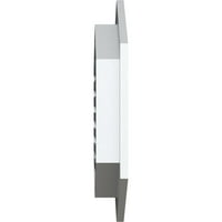 Ekena Millwork 16 W 20 H vertikalni Zabatni otvor: funkcionalan, PVC Zabatni otvor w 1 4 ravni okvir ukrasa