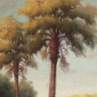 Remek-djelo Umjetnička galerija Palme u tropima II HAIBIN CANVAS Art Print 30 30