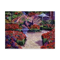 Garden Stilmark Fine Art 'Garden Study u crvenoj' platnu umjetnost David Lloyd Glover