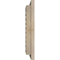 Ekena Millwork 34 W 16 H pravougaoni Zabatni otvor : grundiran, funkcionalan, gladak Borov Zabatni otvor w okvir za lice od opeke