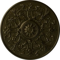 33 od 3 4 P Versajski plafonski medaljon , ručno oslikano zeleno zlato