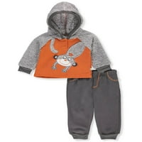 Duck Duck Goose Baby Boys 2-dijelni komplet pantalona-orange multi , months