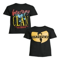 Wu-Tang Clan muške i velike muške Wu-Tang grafičke majice, 2 pakovanja, veličine s-3XL