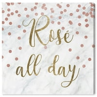 Rose All Day ' Painting Canvas Art Print