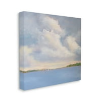 Stupell Industries ogromno oblačno nebo panoramski pogled na okean slika Galerija umotano platno Print zid