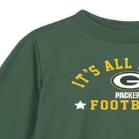 Green Bay Packers Dugi Rukav Grafički Paket Majica Za Vrat Sa Puloverom