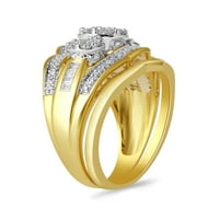 10k žuto zlato zauvijek nevjesta cttw dijamantski zaručnički prsten
