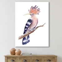 Drevna Ptica Hoopoe Na Grani Slika Platna Art Print