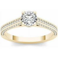 1-karatni T. W. Diamond Classic Vintage 14kt zaručnički prsten od žutog zlata