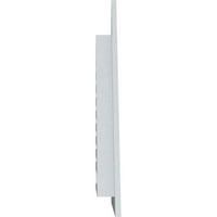 Ekena Millwork 30 W 30 H pravouglog trougla Zabatni otvor-Lijeva strana Pitch funkcionalna, PVC Zabatni otvor
