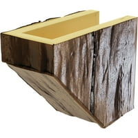 Ekena Millwork 6 H 6 D 48 W Riverwood Fau kamin od drva komplet sa Ashford Corbels, Premium Star