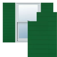 Ekena Millwork 18 W 45 H True Fit PVC horizontalna letvica modernog stila fiksne kapke za montiranje, Viridian Green