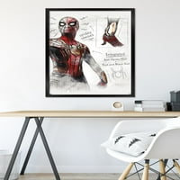 Marvel Spider-Man: Nema šanse za dom - skice 24,25 35,75 uokvireni plakat