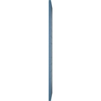 Ekena Millwork 18 W 53 H True Fit PVC horizontalna letvica modernog stila fiksne kapke za montiranje, boravak plava