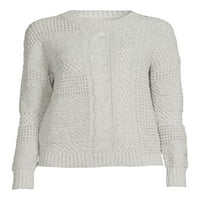 Time and Tru ženski pulover džemper od miješanih šavova, veličine XS-XXXL