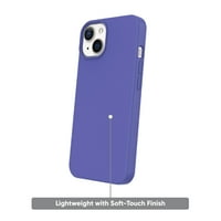 onn. MagSafe kompatibilna silikonska futrola za telefon za iPhone iPhone-Purple