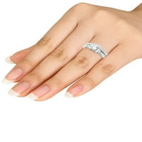 Carat T. W. Diamond Classic 14kt set Zaručničkog prstena od bijelog zlata