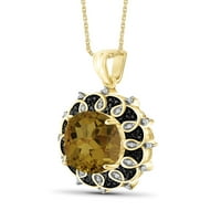 JewelersClub srebrne ogrlice za Žene-Srebrna ogrlica za žene 14k pozlaćena Srebrna-Whisky ogrlica središnji
