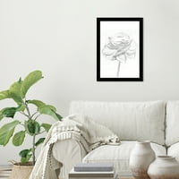 Wynwood Studio štampa bijeli srebrni božur cvjetni i botanički cvjetovi Wall Art Canvas Print Bijelo srebro
