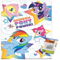 HASBRO My Little Pony - Grupni zidni poster sa push igle, 14.725 22.375