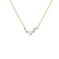 Anavia zodijačka ogrlica rođendanski pokloni za djevojku-Kristalna ogrlica Zodijaka sazviježđa od nehrđajućeg