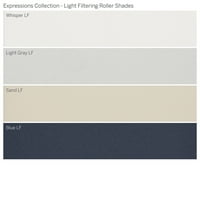 Kolekcija Prilagođenih Izraza, CordLess Light Filtering Roller Shade, Plava, 3 8 Width 72 Dužina