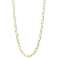 &M 10kt od punog zlata visoko polirana Figaro ogrlica, , 22