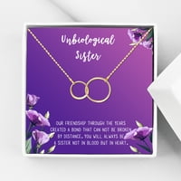 Anavia Unbiological Sister Gift Jewelry, Soul Sister Card Card, Sister Best Friend Gift, Big Little Sorority