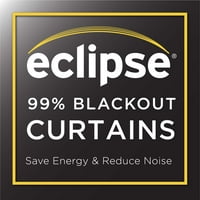 Eclipse Hazel geometrijski Blackout Grommet gornji prozorski Panel, Toffe, 40x63