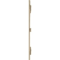 Ekena Millwork 1 2W 74 H Rustikalna trodijelna ploča sa razmakom-N-Batten ručno Tesane Fau drvene kapke,