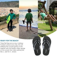 Aleader Boys japanke za djecu Sport tange sandale Atletski tobogani za plažu, bazen Crna Siva US Big Kid
